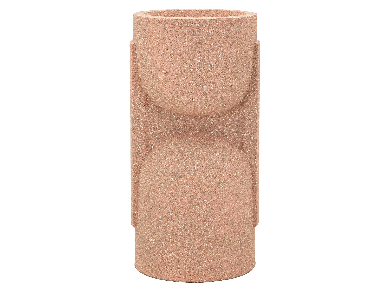 Vase Fatone, Finition Géométrique, Rose,
