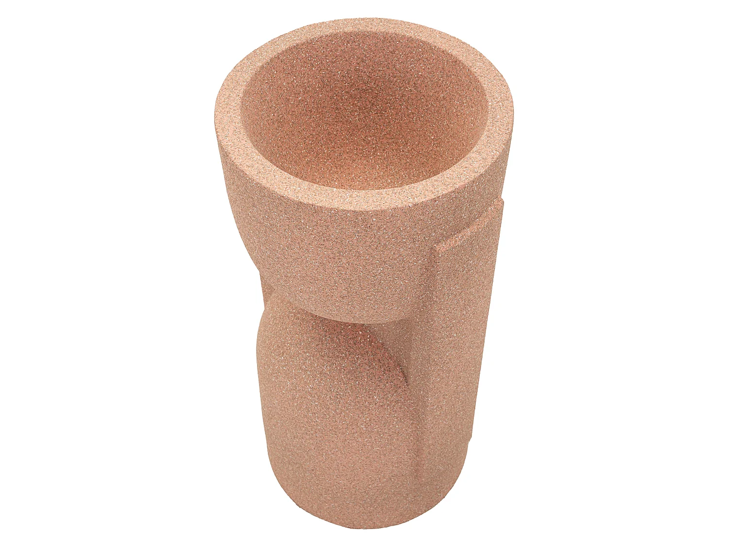 Vase Fatone, Finition Géométrique, Rose,