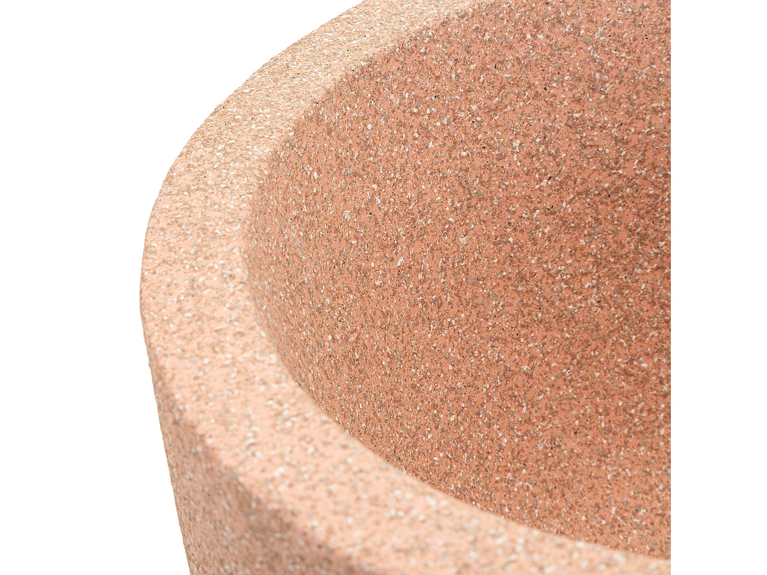 Vase Fatone, Finition Géométrique, Rose,