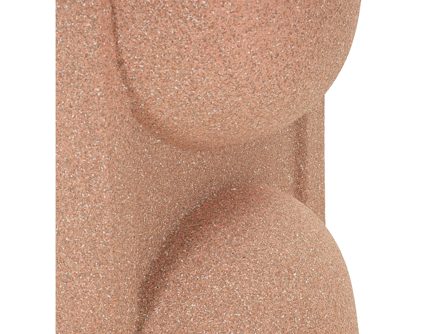 Vase Fatone, Finition Géométrique, Rose,