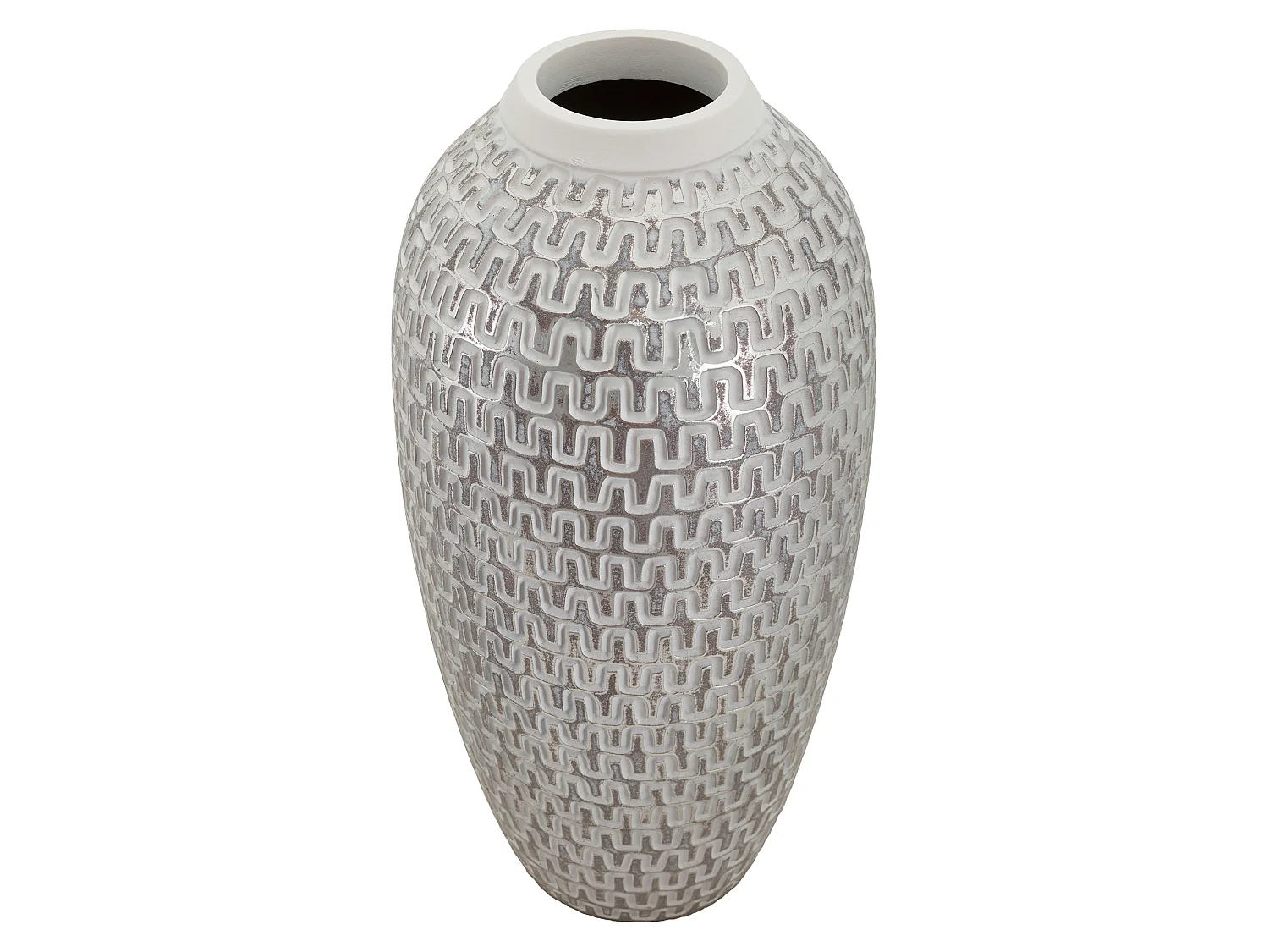 Vaso Elian, Colore Struttura Argento, Bianco, Diametro 7 cm