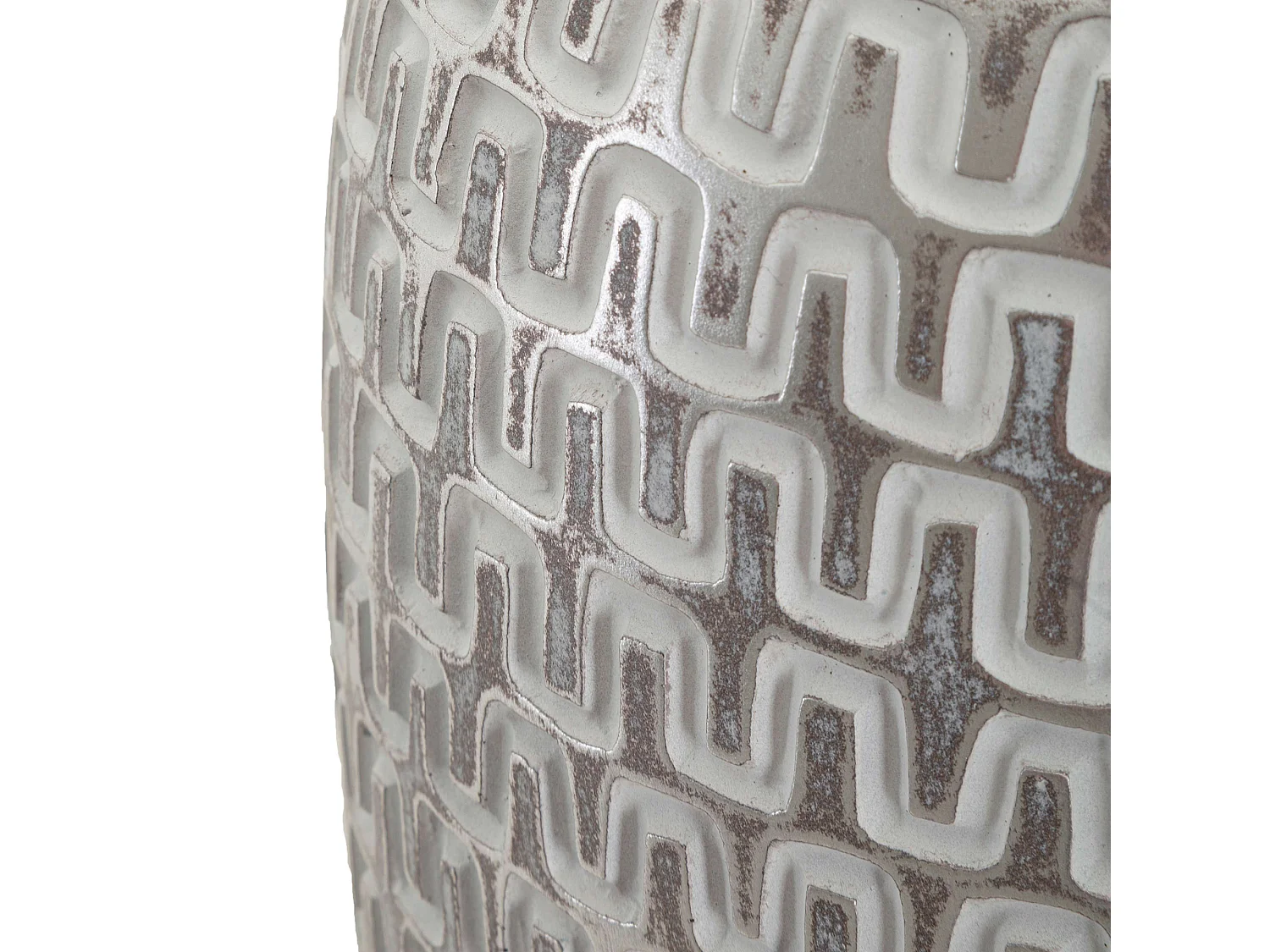 Vaso Elian, Colore Struttura Argento, Bianco, Diametro 7 cm