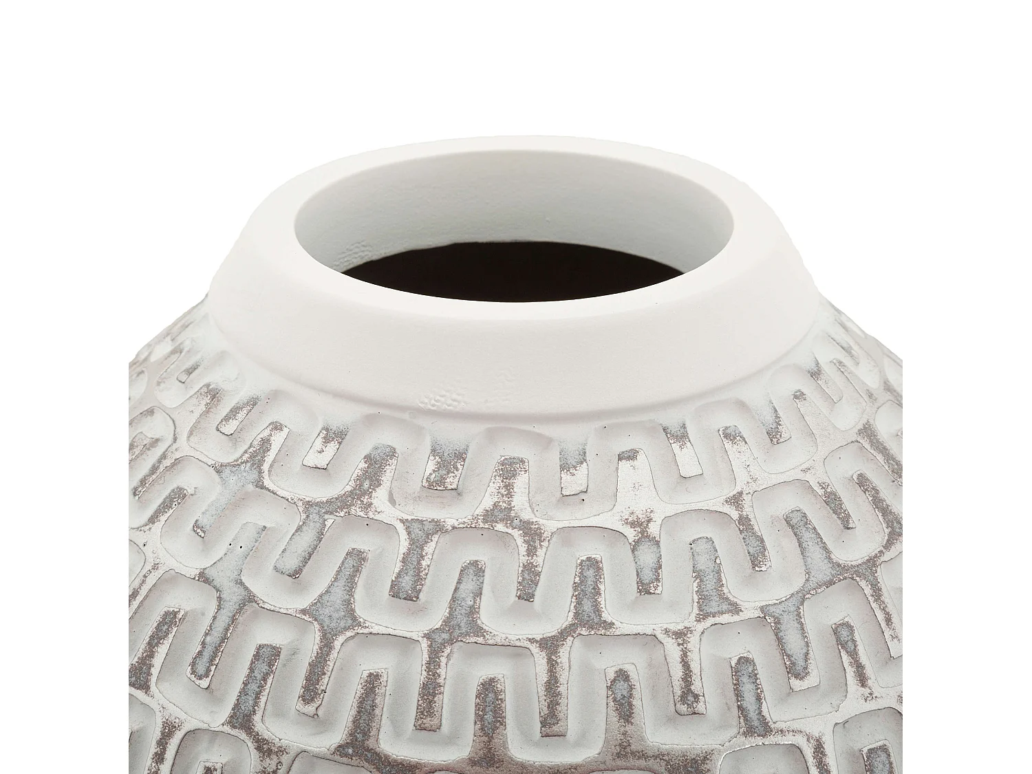 Vaso Elian, Colore Struttura Argento, Bianco, Diametro 7 cm