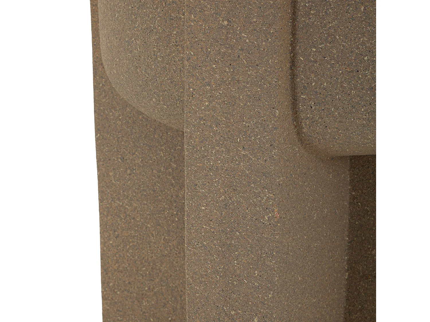 Vase Fatigava, Finition Géométrique, Beige