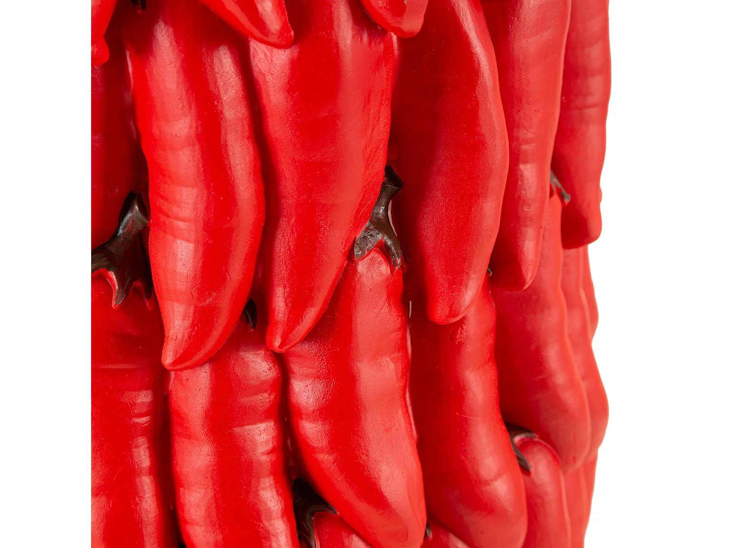 Vaso Elmo, Disegni con Peperoncini, Rosso, Diametro 13 cm