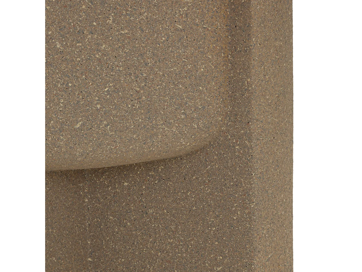 Vase Fato, Finition Géométrique, Beige,
