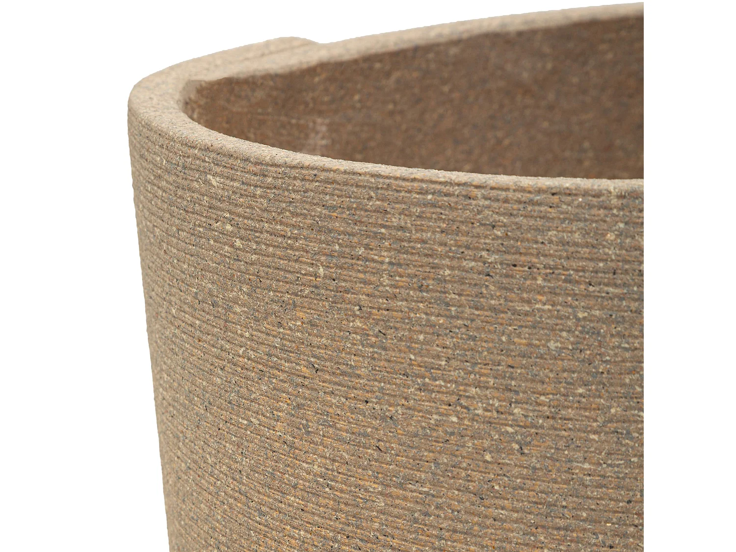 Vase Gabava, ensemble 3 vases, Marron, Diamètre Grand Vase: 39, Moyen: 33, Petit: 27 cm
