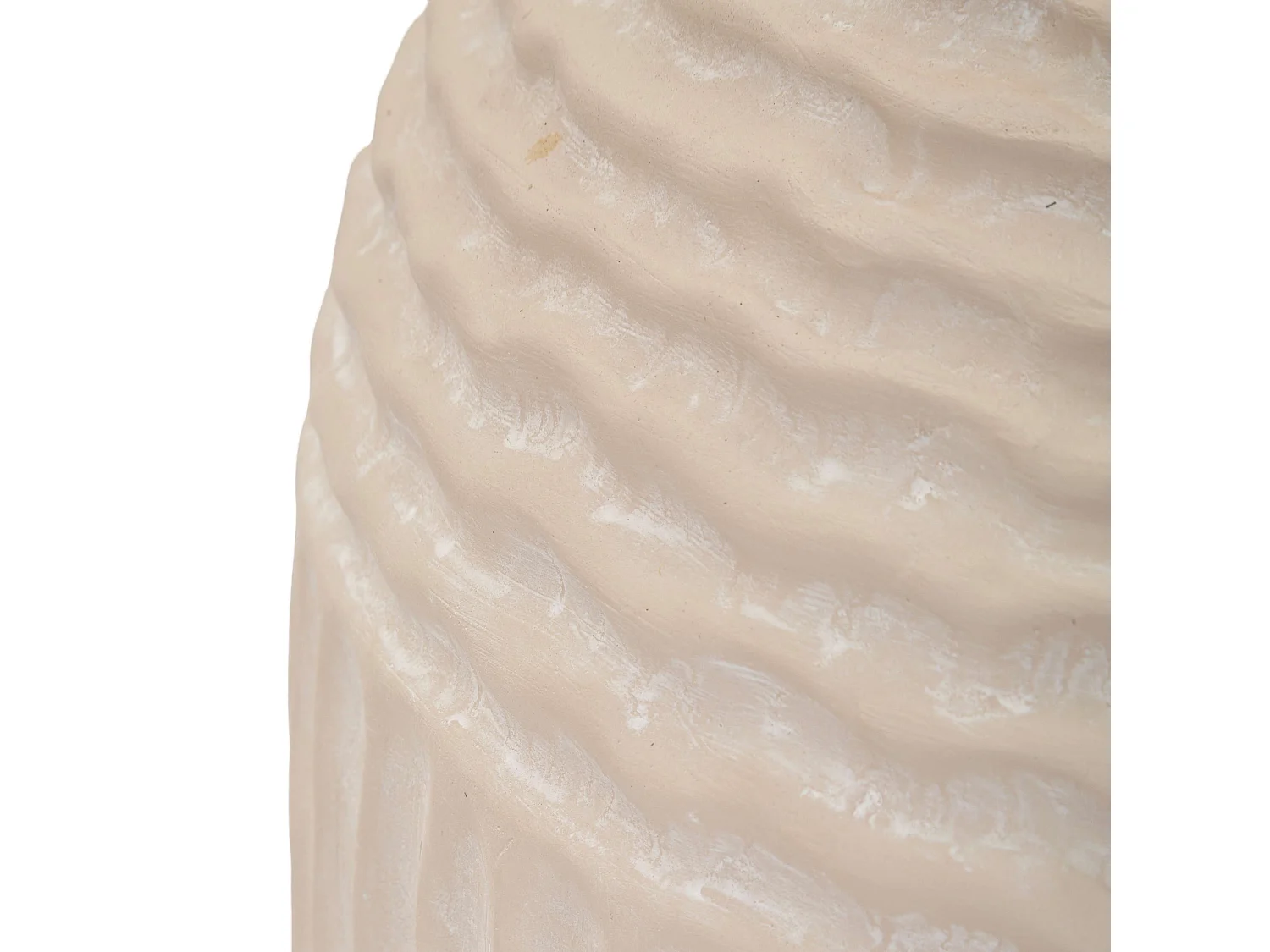 Vaso Famo, Texture Irregolare, Bianco Crema, Diametro 15.5 cm, Sfumatura Colore Struttura Crema