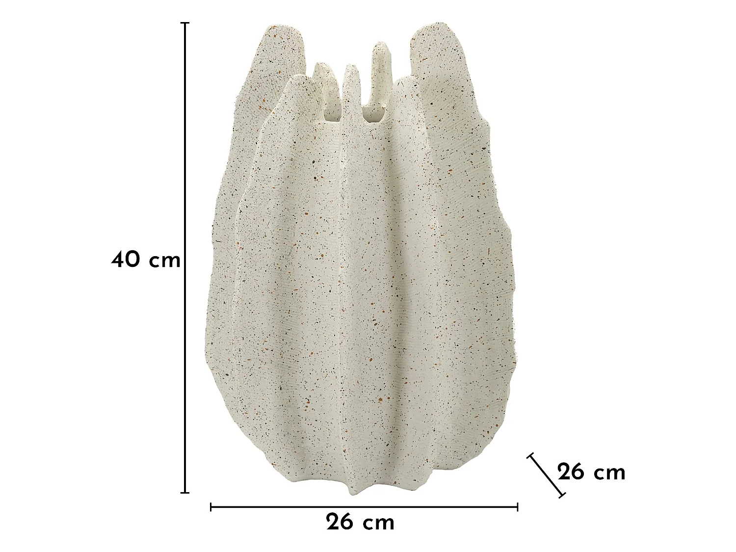 Vase Dabatori, Effet Marbre, Blanc Marbre, Diamètre 9 cm, Teinte Couleur Structure Marbre