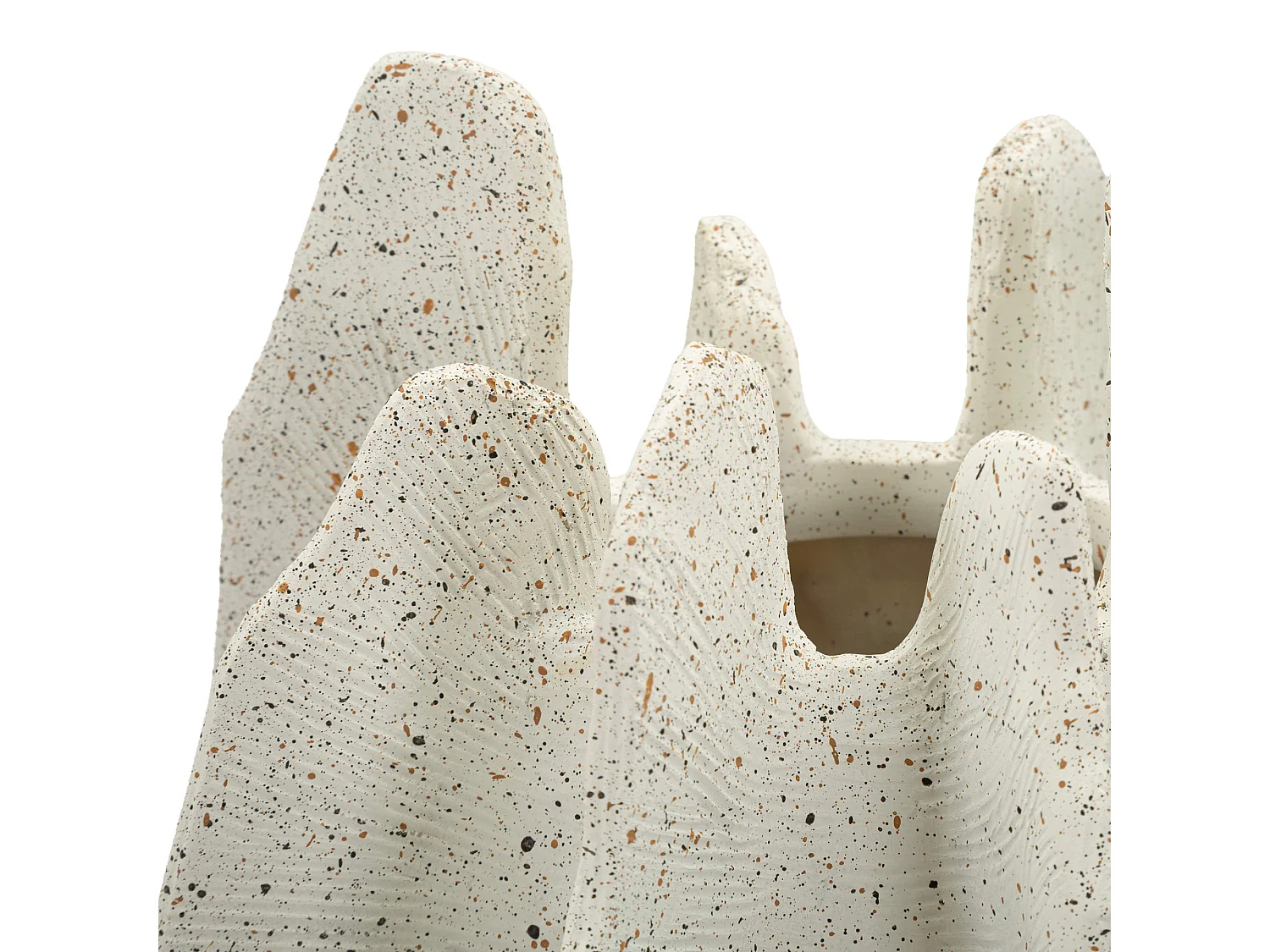 Vase Dabatori, Effet Marbre, Blanc Marbre, Diamètre 9 cm, Teinte Couleur Structure Marbre