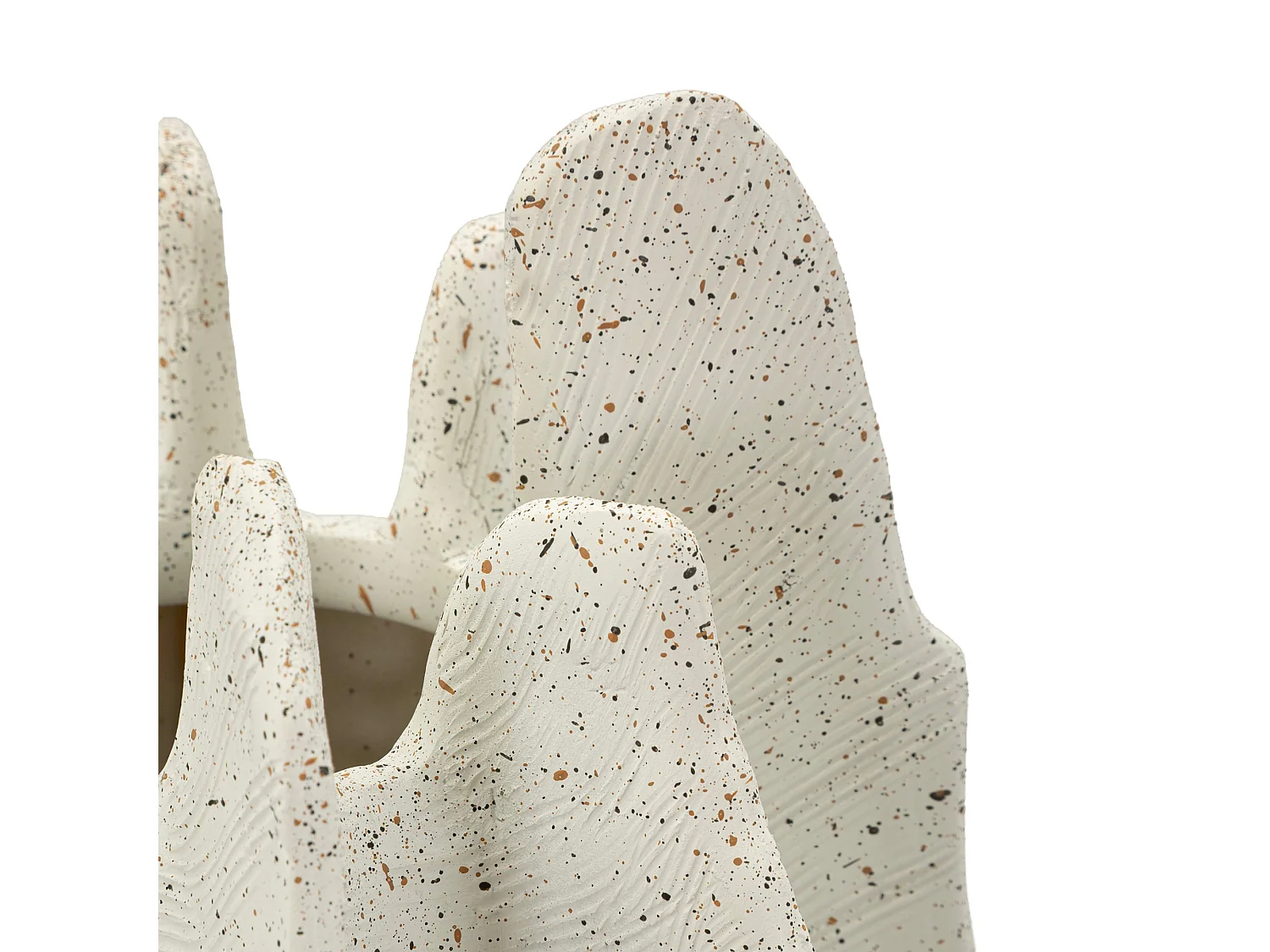 Vase Dabatori, Effet Marbre, Blanc Marbre, Diamètre 9 cm, Teinte Couleur Structure Marbre