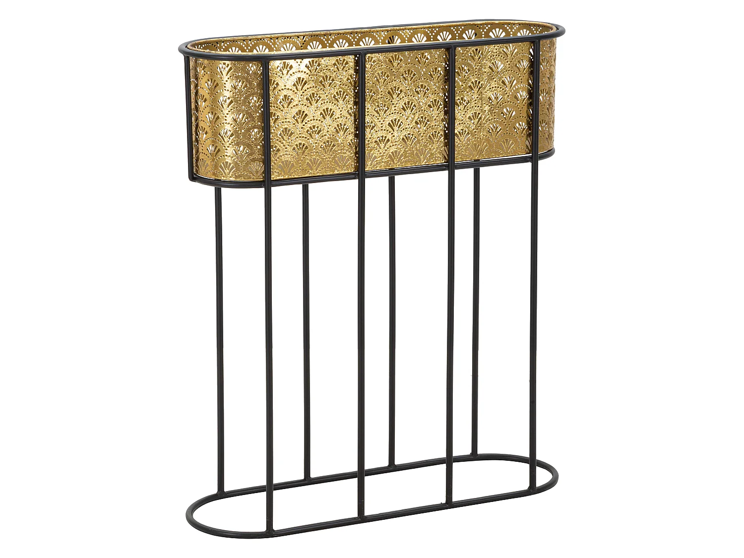Vaso SanJuan, Portavaso Rimovibile, oro, Colore Struttura Nero