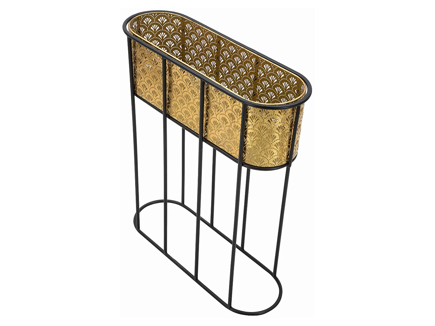 Vaso SanJuan, Portavaso Rimovibile, oro, Colore Struttura Nero