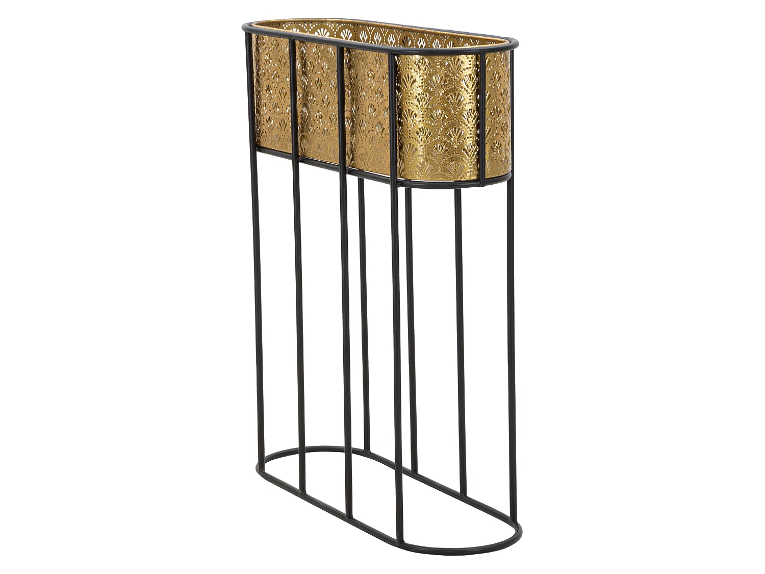 Vaso SanJuan, Portavaso Rimovibile, oro, Colore Struttura Nero