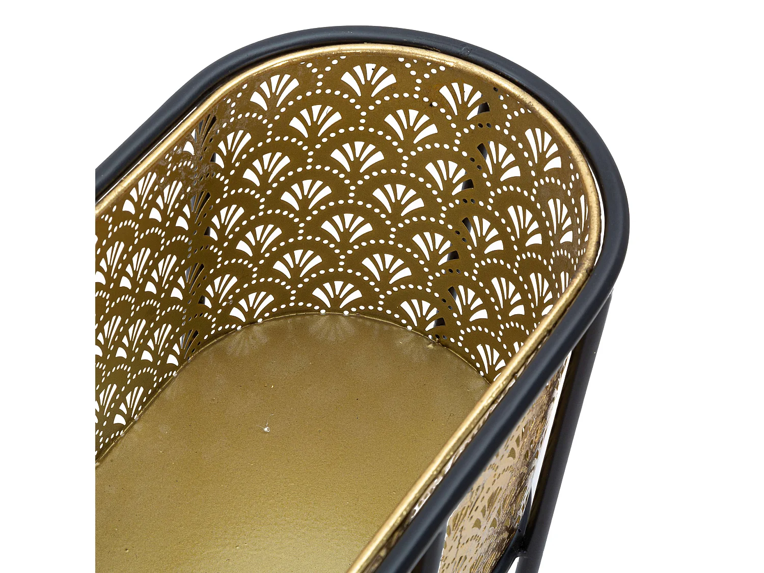 Vaso SanJuan, Portavaso Rimovibile, oro, Colore Struttura Nero
