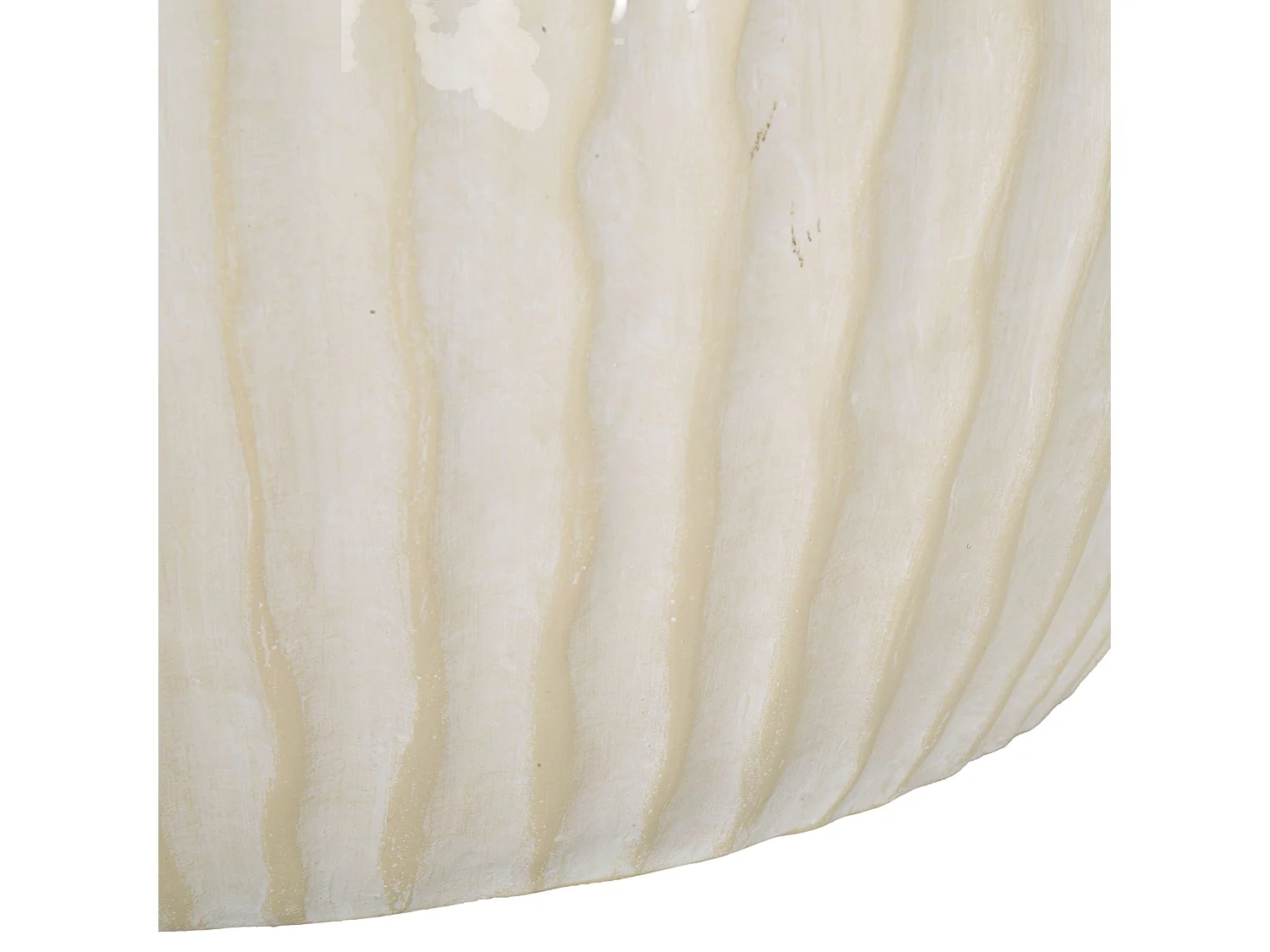 Vase Galo, Texture Irrégulière, Blanc Crème, Diamètre 12,5 cm, Teinte Couleur Structure Crème