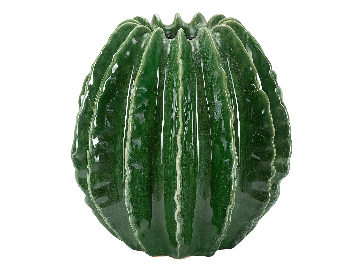Vaso Fafamofa, Disegno con Cactus, Verde, Diametro 7.5 cm