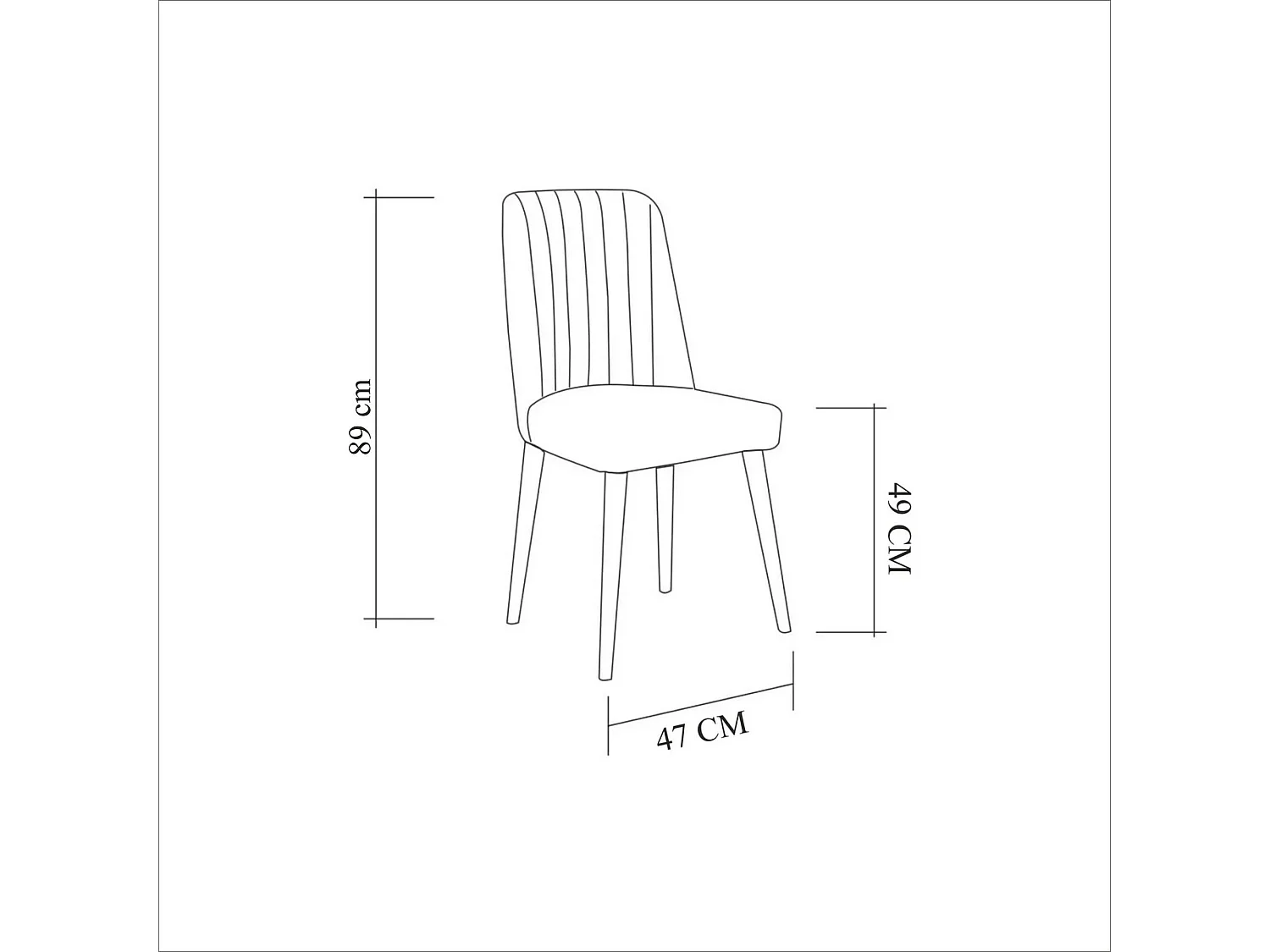 Sedia Cheleb, une chaise, marron