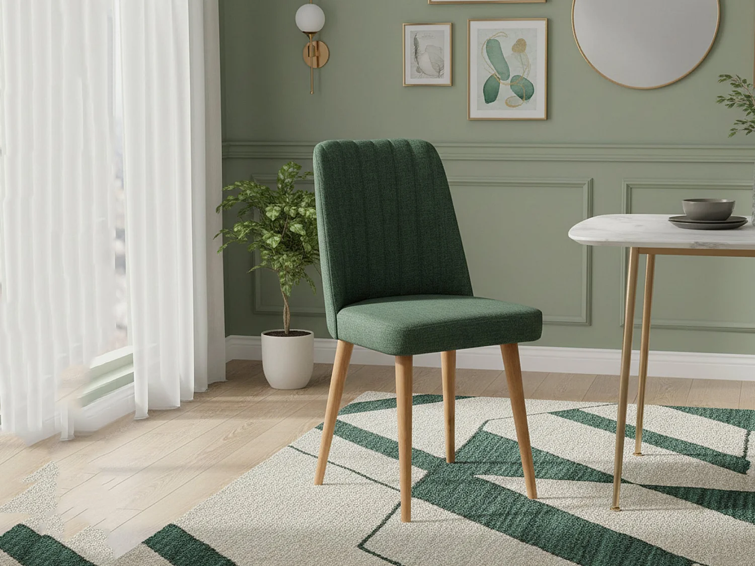 Sedia Cheleb, une chaise, marron