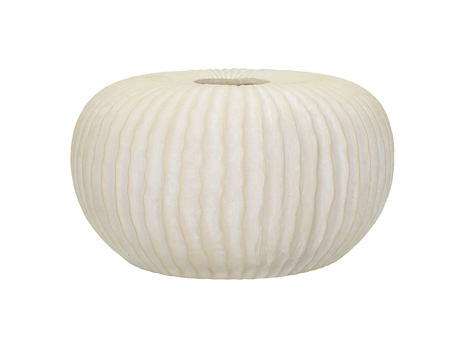 Vaso Famimiso, Texture Irregolare, Bianco Crema, Diametro 9.5 cm, Sfumatura Colore Struttura Crema