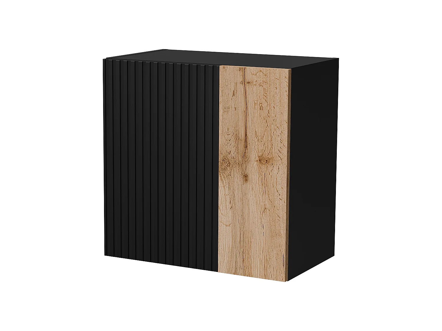Armario Mural Papizios, un Estante, 29.8x50h cm Negro Antracita