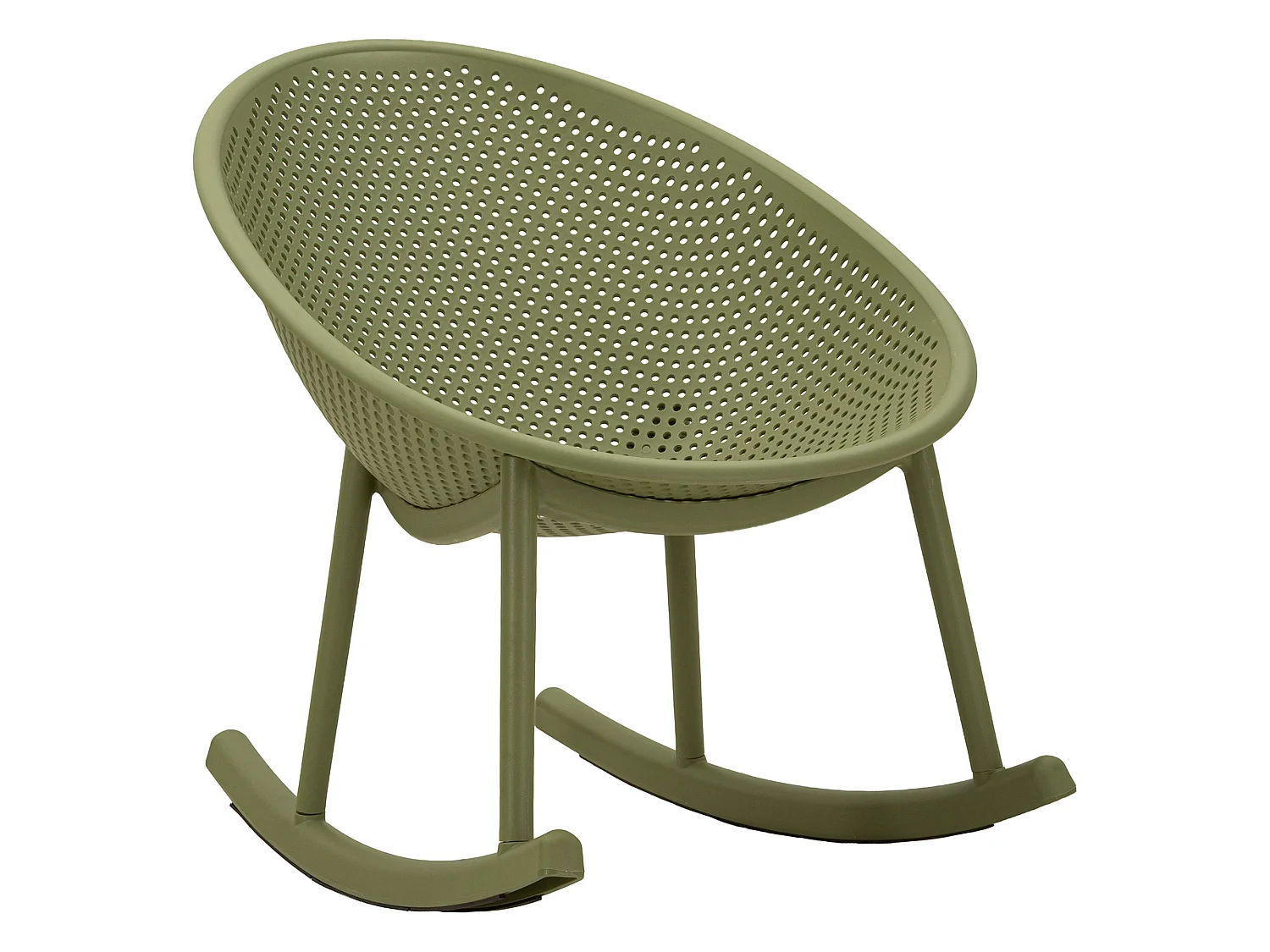 Sedia Phunt, Verde, a Dondolo, Adatto per Indoor/outdoor, Materiale Struttura in Plastica