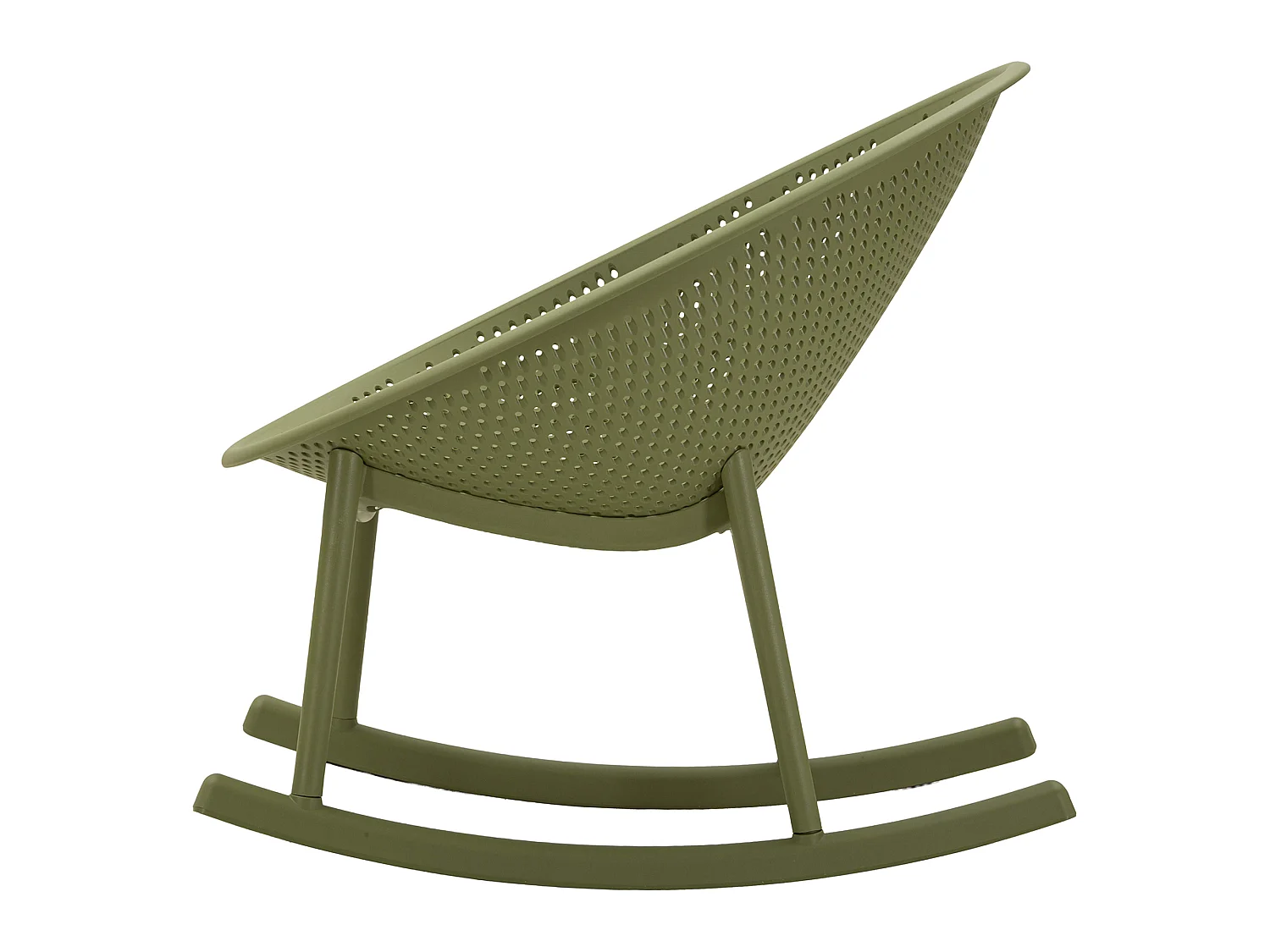 Sedia Phunt, Verde, a Dondolo, Adatto per Indoor/outdoor, Materiale Struttura in Plastica