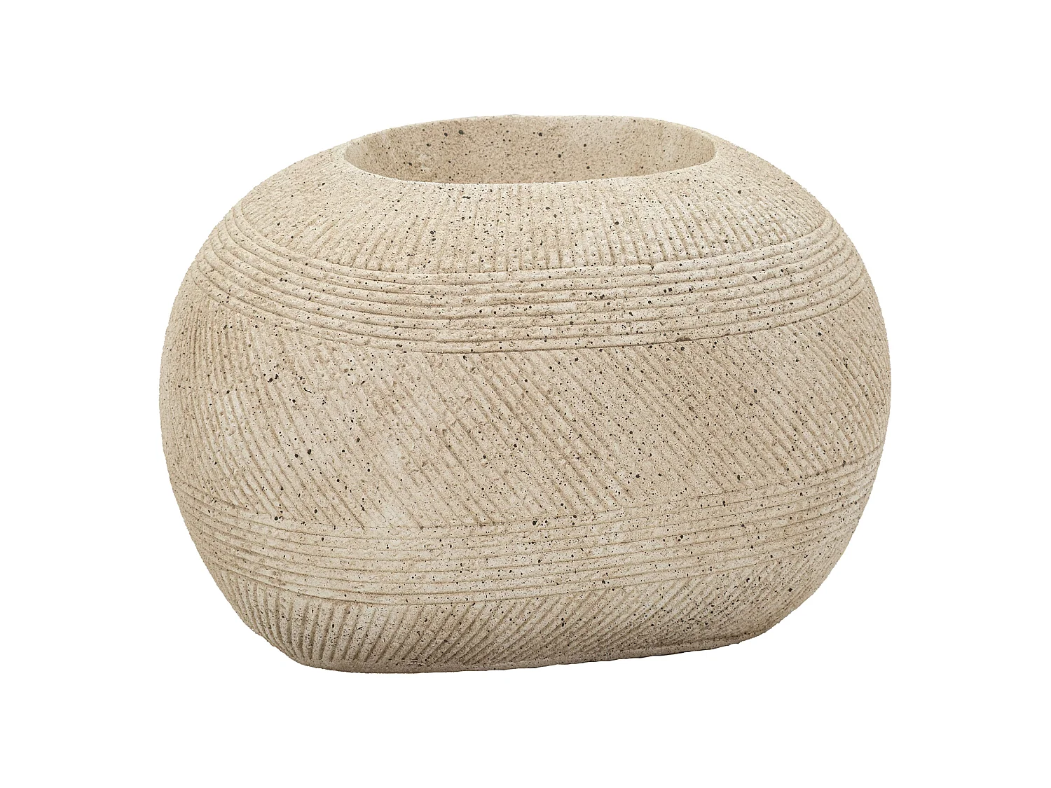 Vase Gagameha, Finition Effet Marbre, Blanc Marbre, Nuance Couleur Structure Marbre