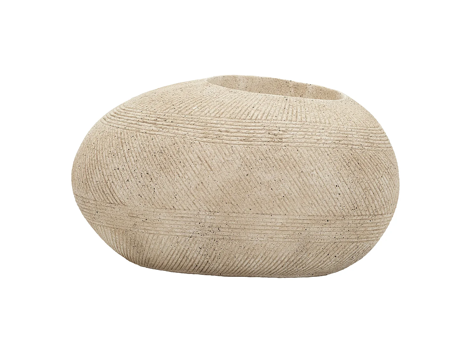 Vase Gagameha, Finition Effet Marbre, Blanc Marbre, Nuance Couleur Structure Marbre