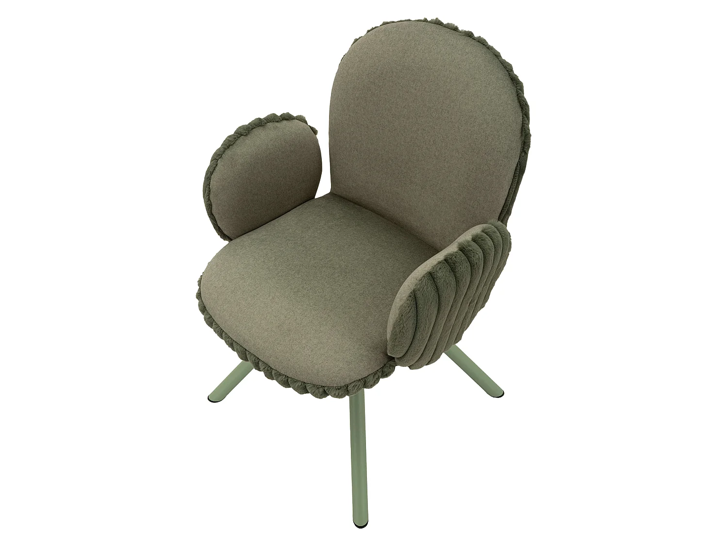 Sedia Zans, 2 Sedie, Verde, Imbottito, Materiale Struttura in Tessuto