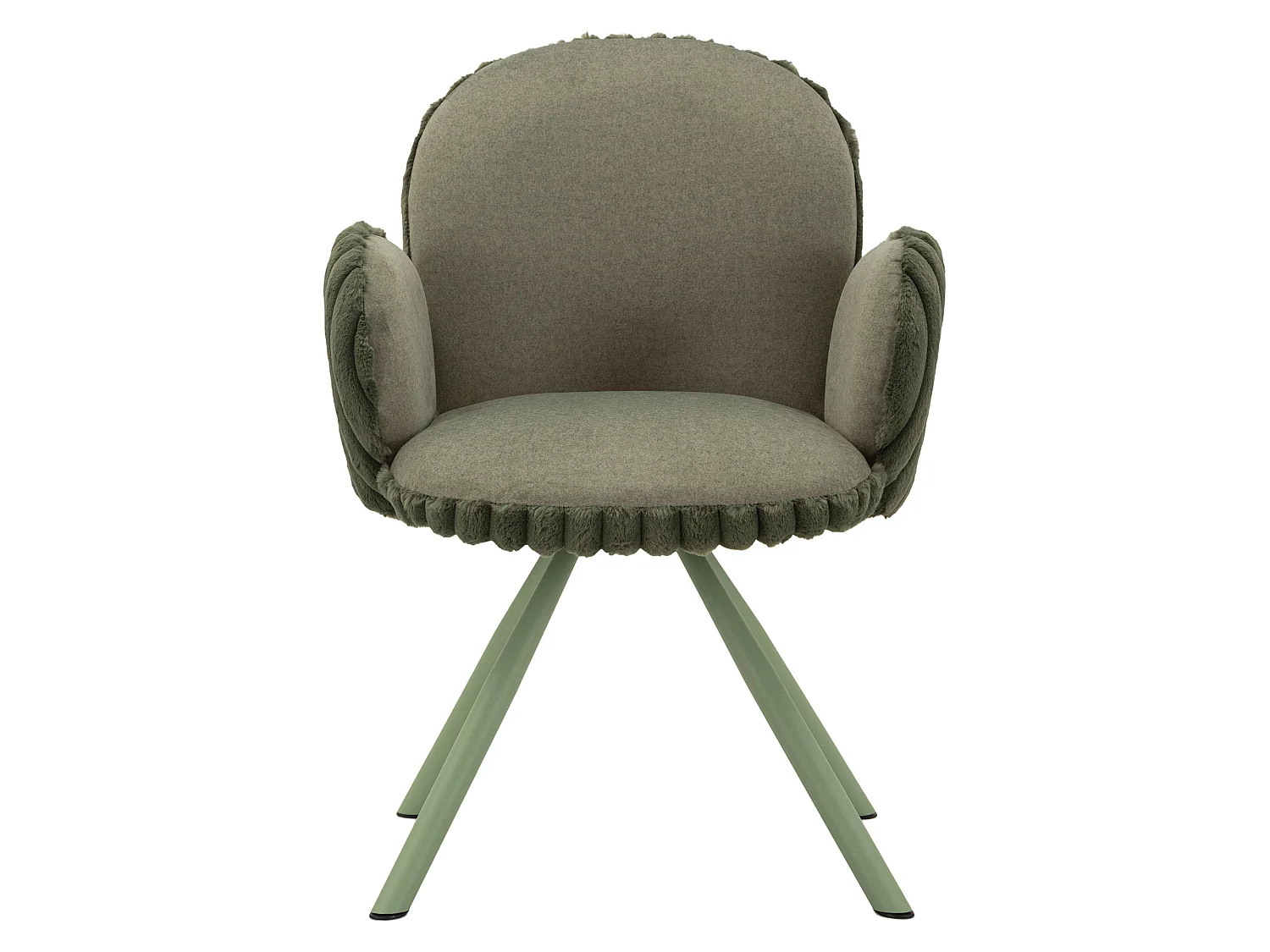 Sedia Zans, 2 Sedie, Verde, Imbottito, Materiale Struttura in Tessuto