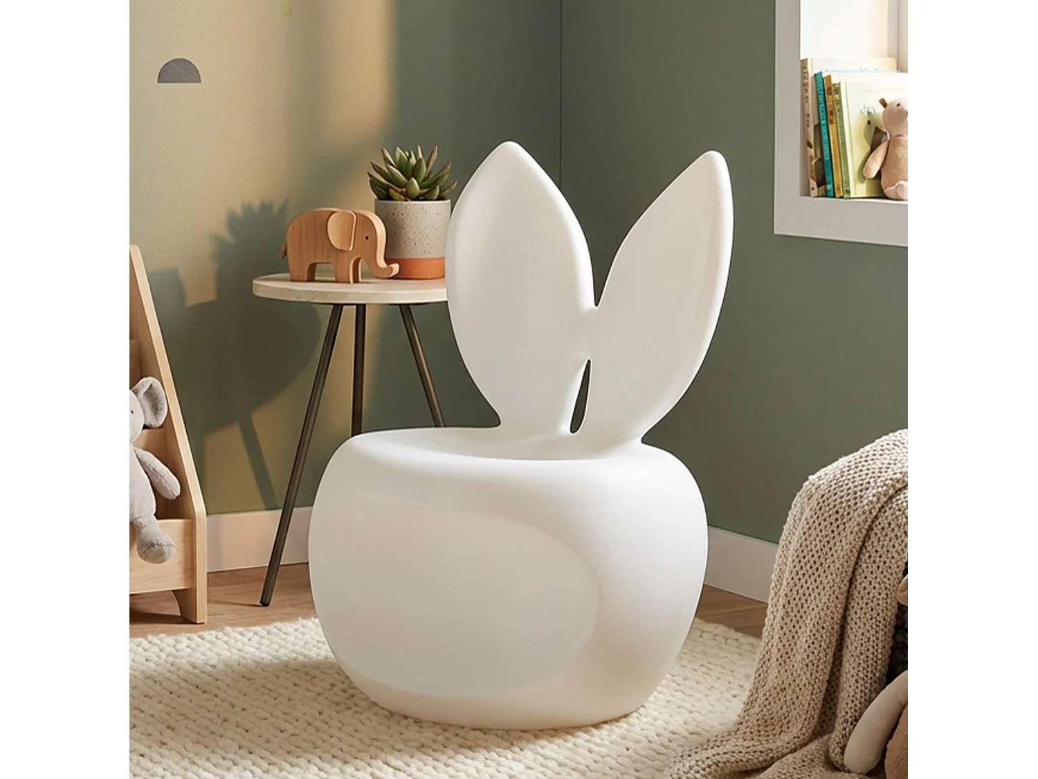 Chaise Mrauk, une Chaise, Blanche, Adaptée pour Intérieur/extérieur, Structure en Plastique