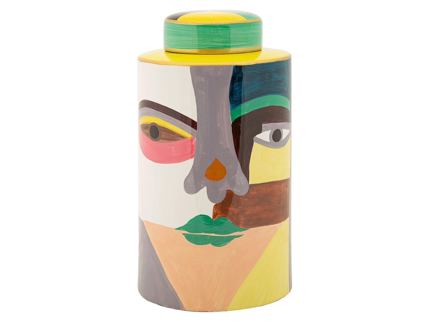 Vase Baroneka, Modernes Design, Mehrfarbig, Durchmesser 8 cm