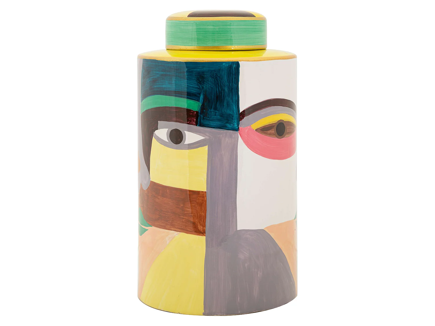 Vase Baroneka, Modernes Design, Mehrfarbig, Durchmesser 8 cm