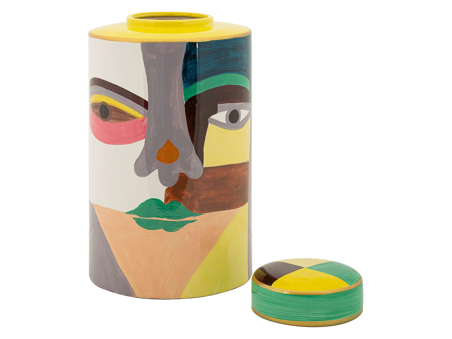 Vase Baroneka, Modernes Design, Mehrfarbig, Durchmesser 8 cm