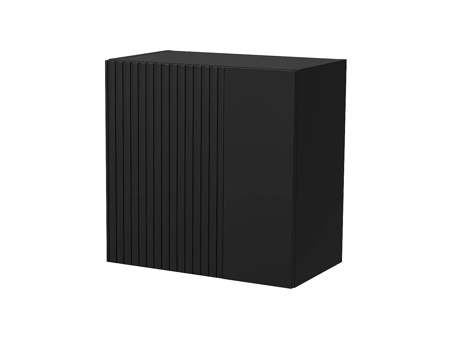 Meuble Suspendu Papizios, une Étagère, 29,8x50h cm Gris Anthracite