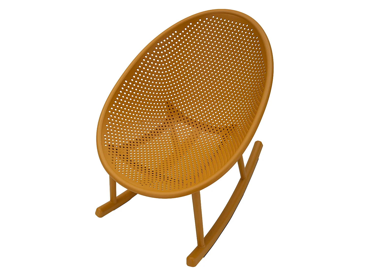Sedia Phunt,  Arancione, a Dondolo, Adatto per Indoor/outdoor, Materiale Struttura in Plastica