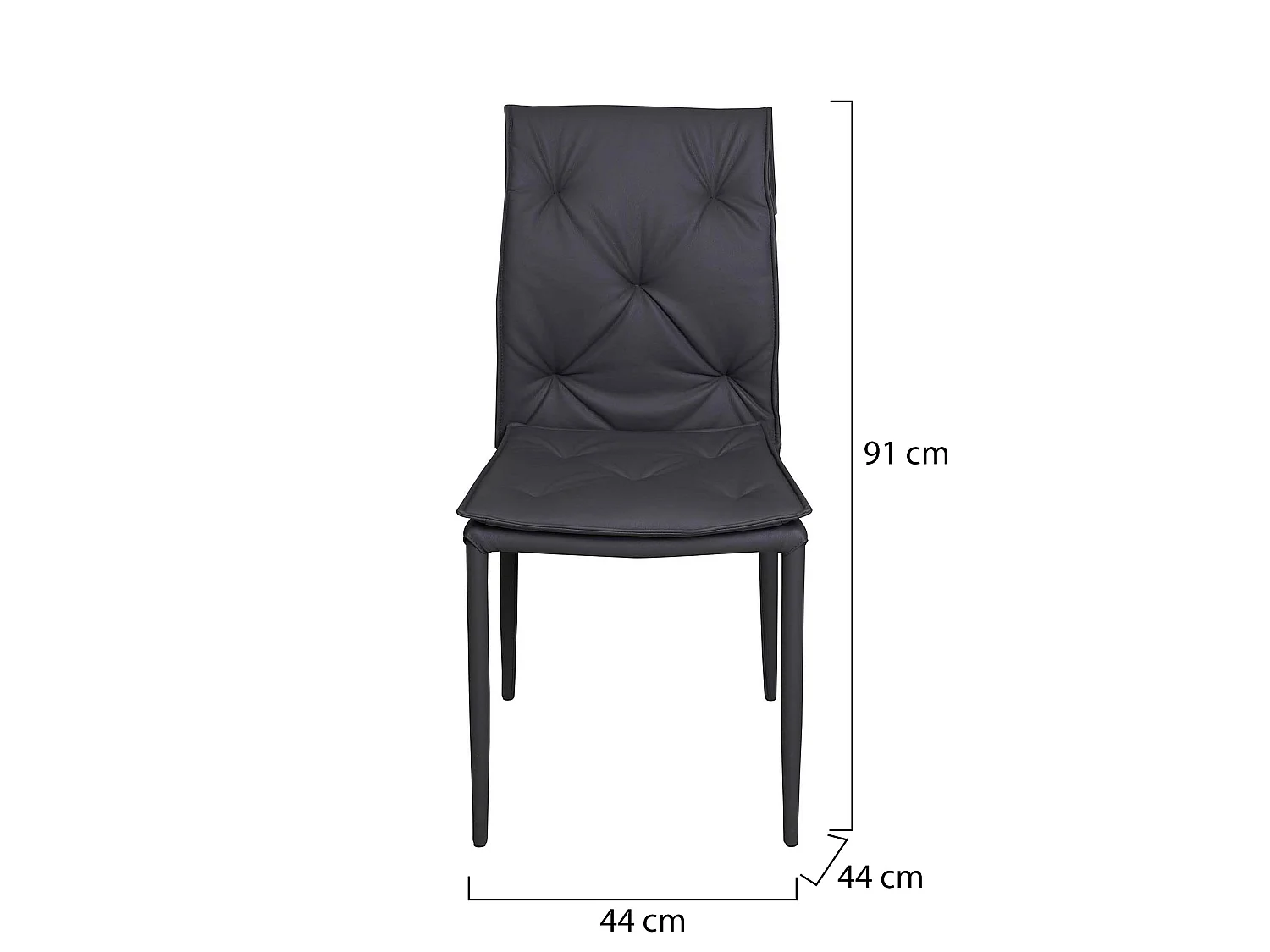Sedia Gessate, 2 Sedie, Grigio, Colore Seduta Grigio