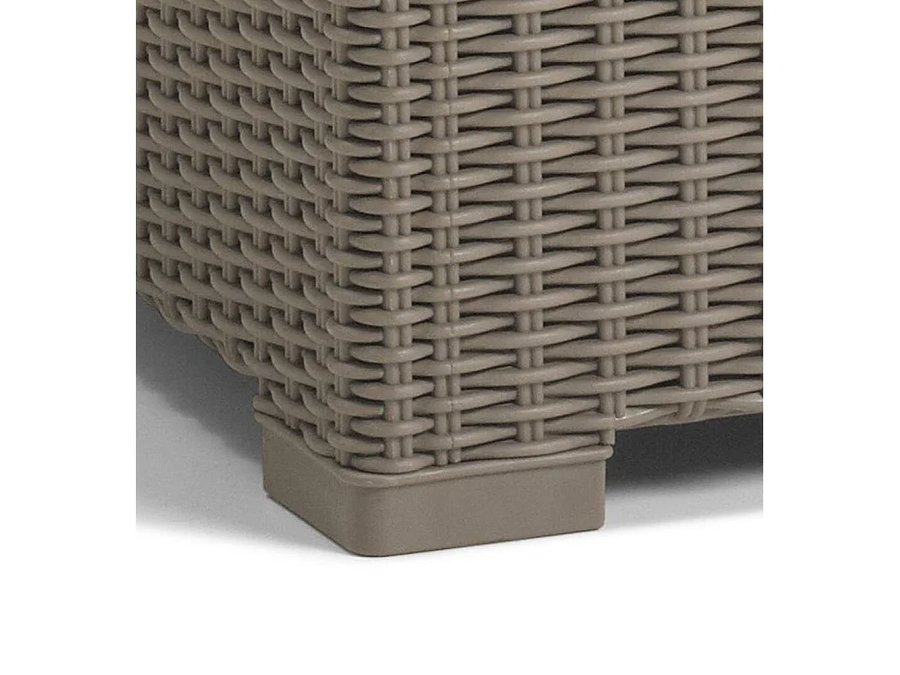 Tavolino da Esterno Parksville, 6 Posti, 68x68x35h cm Grigio Tortora