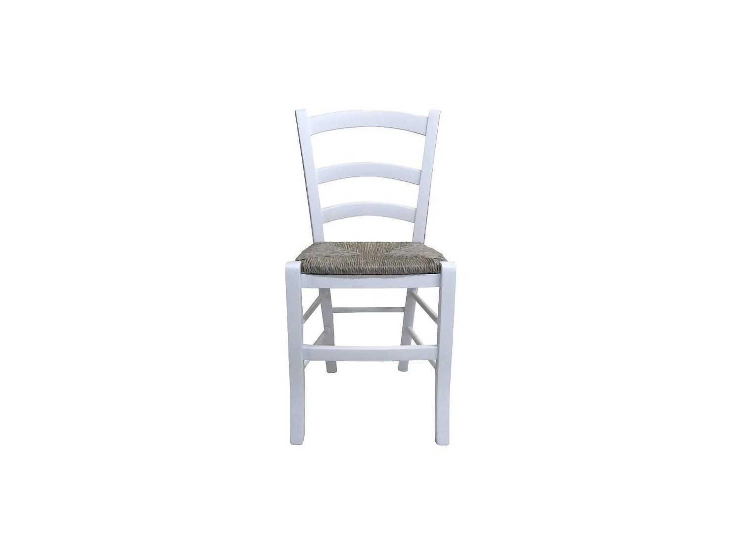Sedia Catone, 2 Sedie Made in Italy, Bianco, Sfumatura Colore Struttura Paglia, Materiale Struttura in Legno
