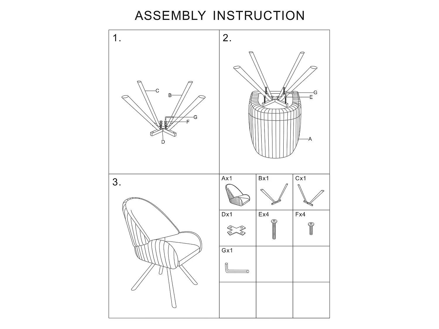 Paire de chaises Zans, Blanc Crème, Coussinées, Teinte de structure crème