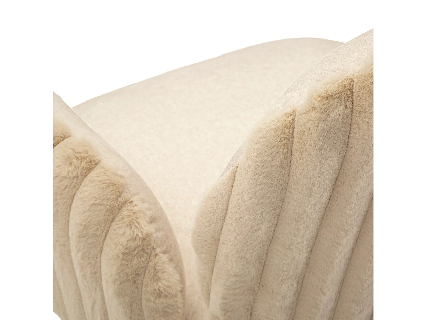 Paire de chaises Zans, Blanc Crème, Coussinées, Teinte de structure crème