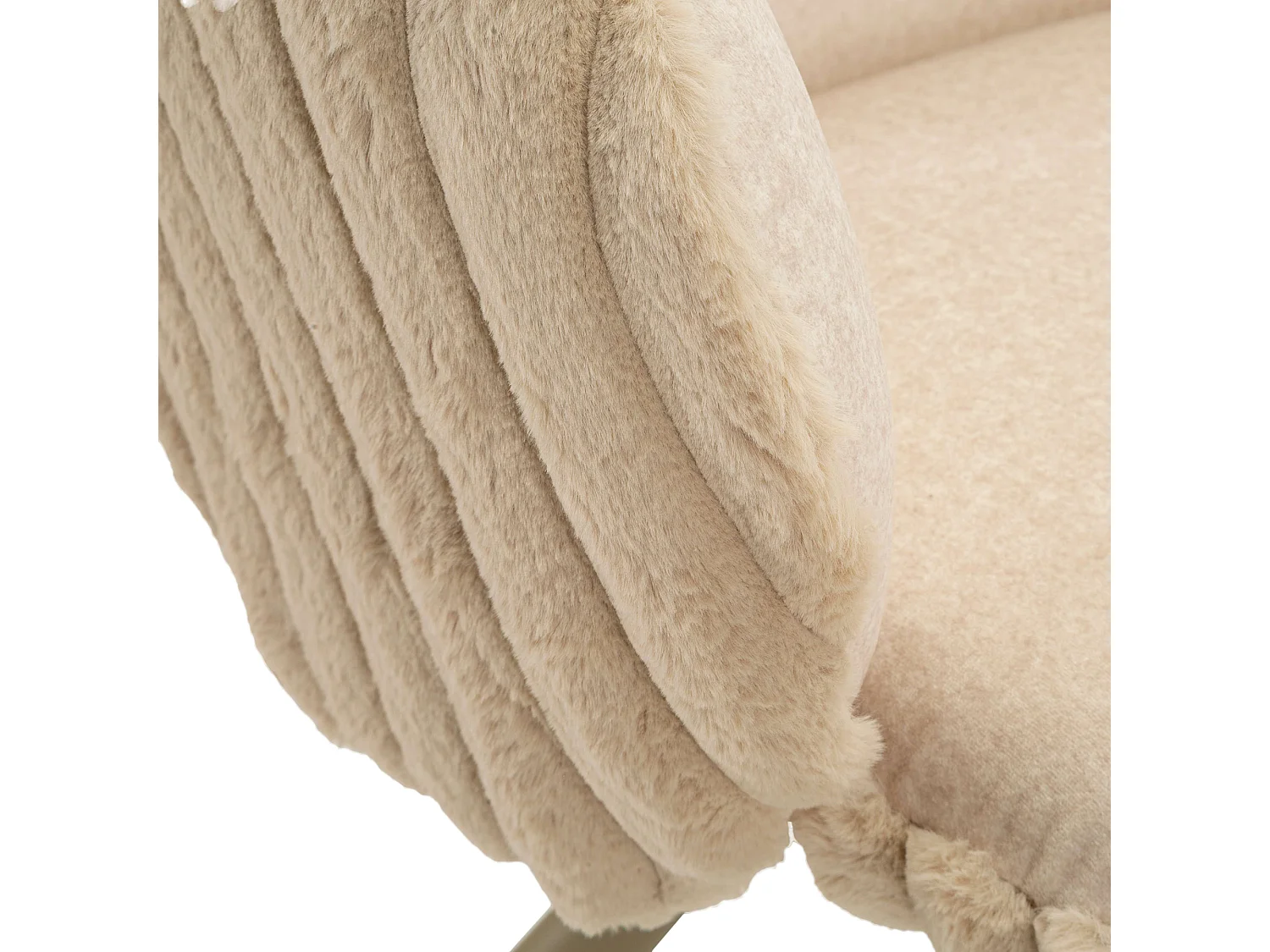 Paire de chaises Zans, Blanc Crème, Coussinées, Teinte de structure crème