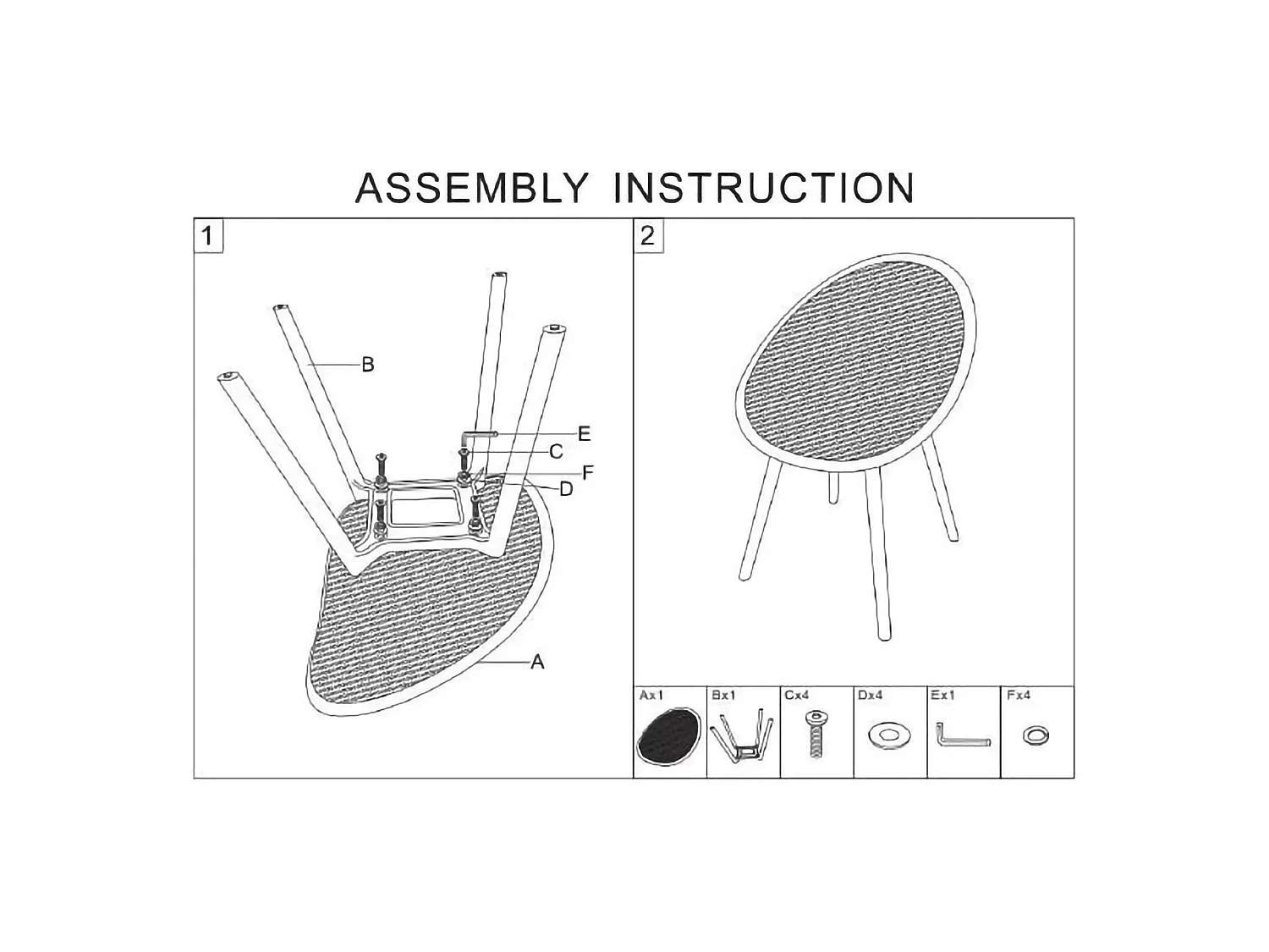 Chaise Tansen, 2 Chaises, Orange, Pour Intérieur/Extérieur, Structure en Plastique