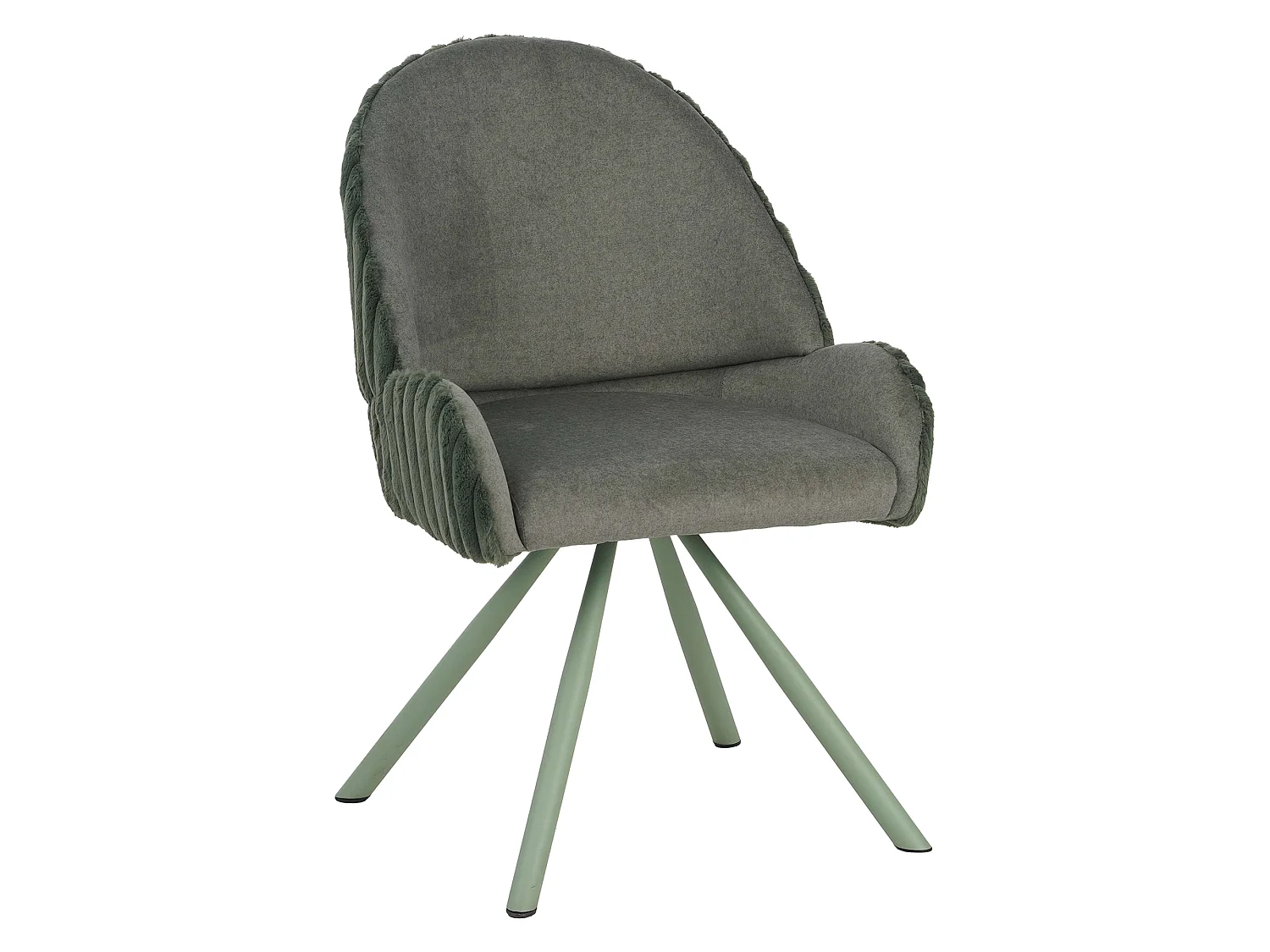 Sedia Kinna, 2 Sedie, Verde, Imbottito, Materiale Struttura in Tessuto