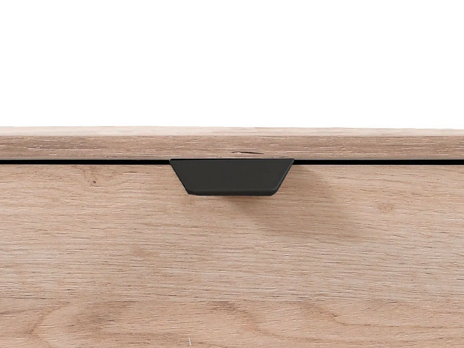 Comodino Talana, 3 Cassetti, 45x40x63h cm Marrone Rovere Grigio, un Ripiano, Apertura Scorrevole