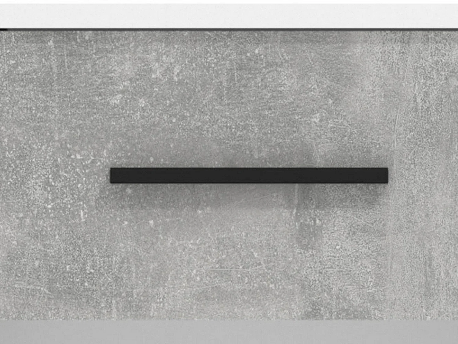 Comodino Secli, un Cassetto, 42x33x42h cm Bianco, un Ripiano, Apertura Scorrevole