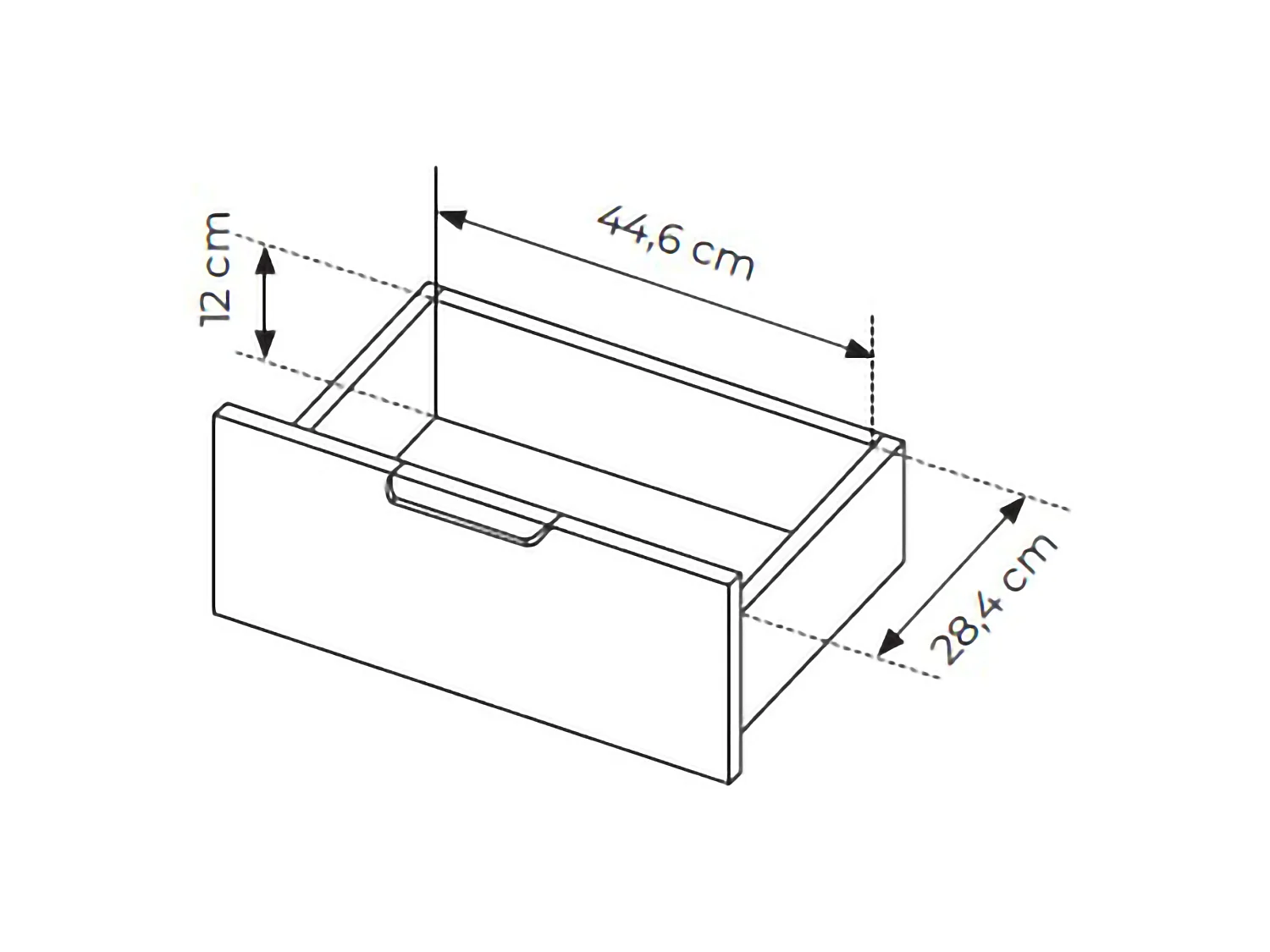 Credenza Hameno, 2 Cassetti, 103x40x123h cm Nero Antracite, Madia, 3 Ripiani, Apertura Battente, Scorrevole