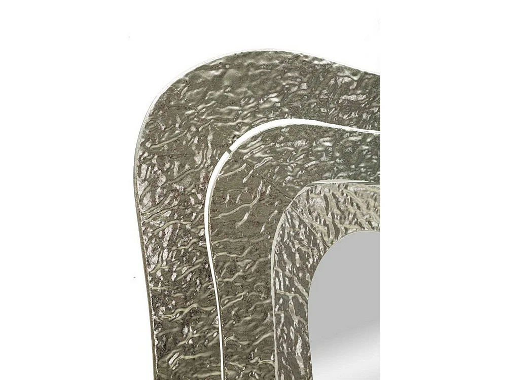Miroir Casella, Structure Métallique, 7x79h cm Argent
