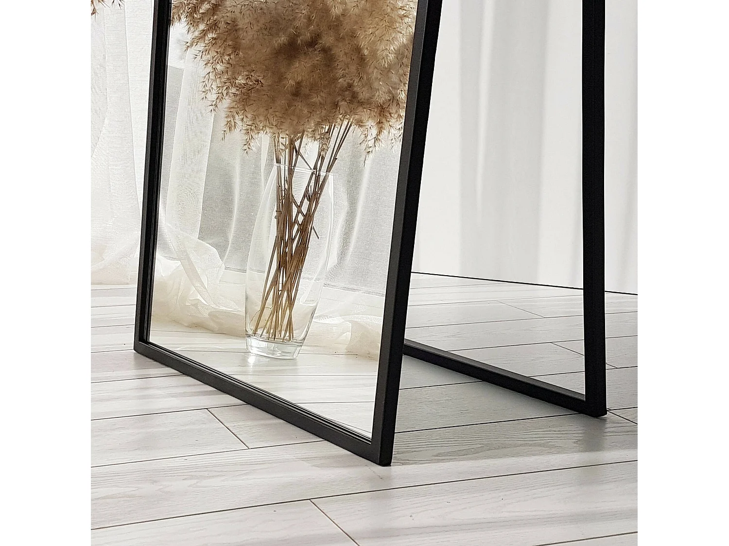Miroir Ronzone, Forme Rectangulaire, 60x170h cm Noir